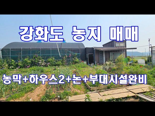 강화도 부동산 매매! 다 갖춰진 주말농장! 농막,하우스포함