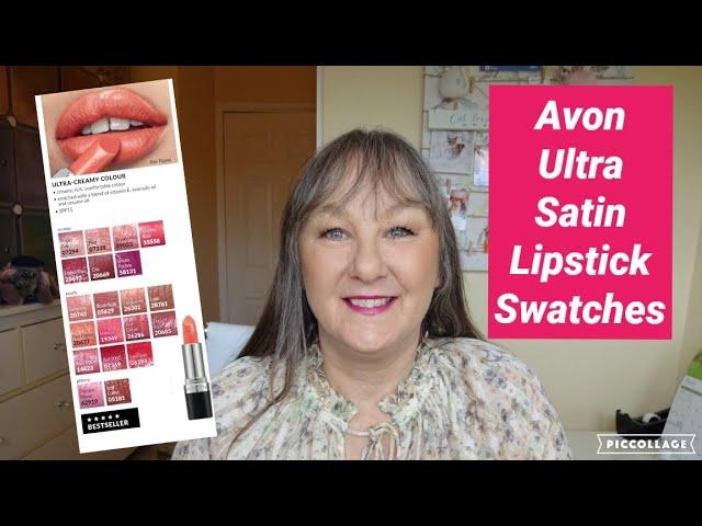 Avon Ultra Satin Lipstick Swatches - 20 shades  #Avon #Avonbyme #Avonlipstick