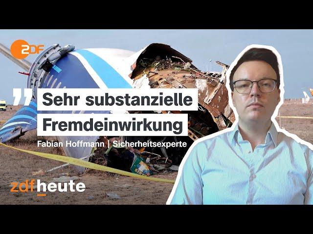 Flugzeugabsturz in Kasachstan: Hinweise auf russische Rakete | ZDFheute live