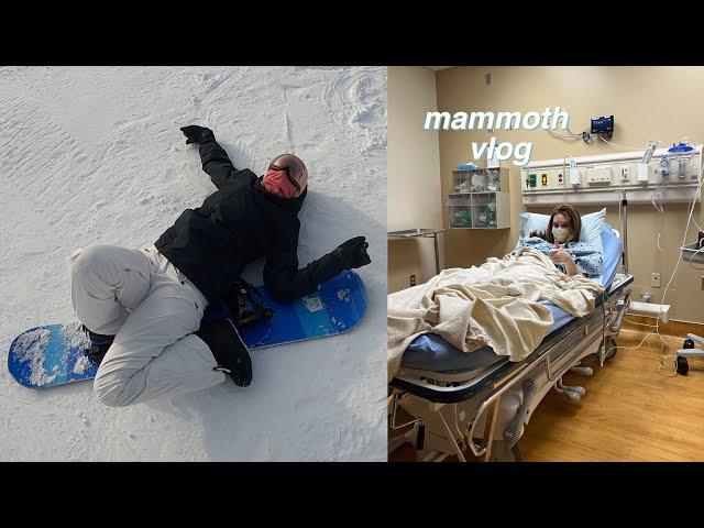 going on a trip to the snow and ended up in the hospital…