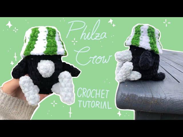 Philza Minecraft Crow Plushie! (beginner friendly crochet tutorial)