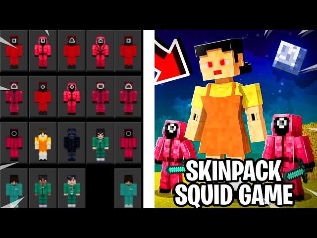 How to get SQUID GAME Skin Pack in Minecraft Bedrock Edition - XBOX/PS4/WIN10/SWITCH/POCKET EDITION