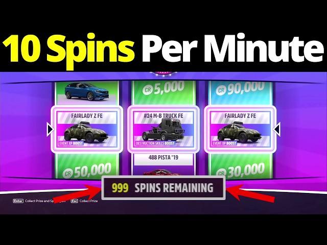 The *FASTEST* Way To Farm SUPER WHEELSPINS In Forza Horizon 5!