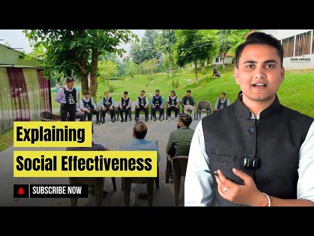 Explaining Social Effectiveness | Psych series | SSB Interview