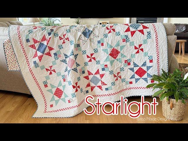 STARLIGHT Quilt! // Patriotic Quilt Pattern 