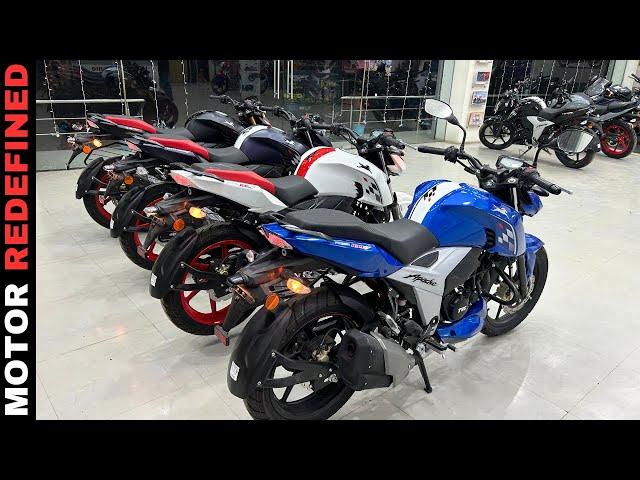 2024 TVS Aapche RTR 160 4V All Models Comparison | Motor Redefined.