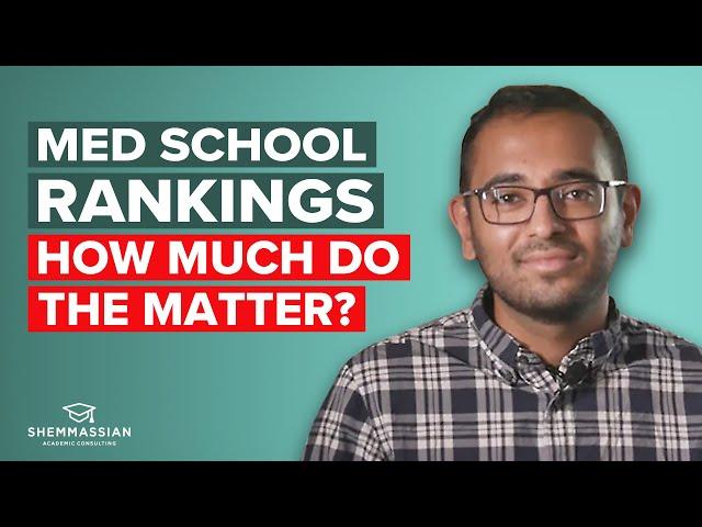 Do Medical School Rankings Matter?