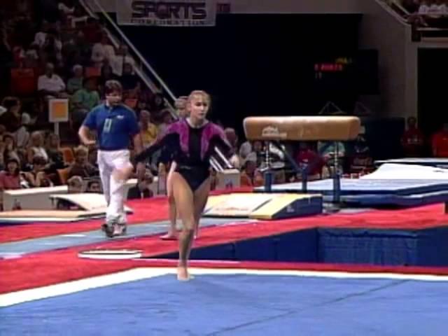 Shannon Miller - Floor Exercise - 1996 U.S Gymnastics Championships - Women