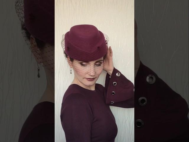 Пилотка "Жанна". Возможно изготовление в разных цветах! Подпишись! Здесь всё о шляпах! #шляпы #мода