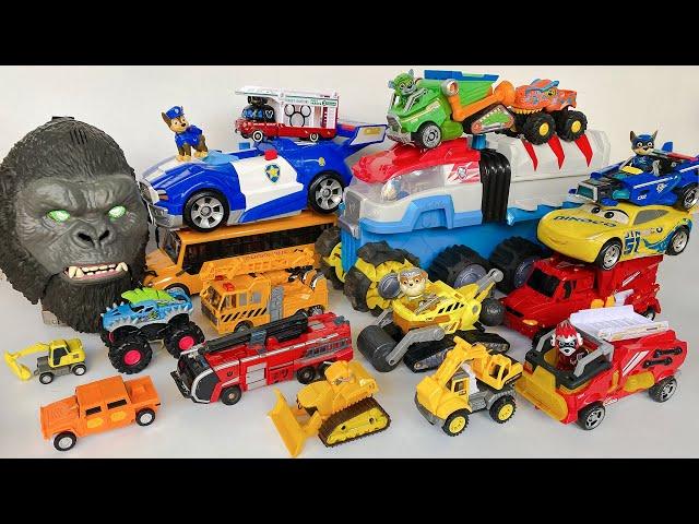 Hot Wheels Monster Truck Rescue Paw Patrol - Lắp Ráp Xe Cảnh Sát Giải Cứu Quái Thú, Siêu Anh Hùng