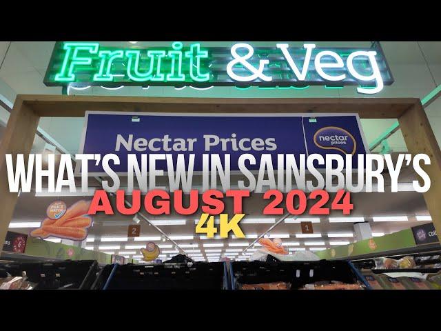 What's New in Sainsbury's Supermarket - August 2024 [4K]