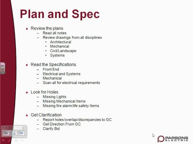 Parsons Electric- Estimation Project Management.wmv