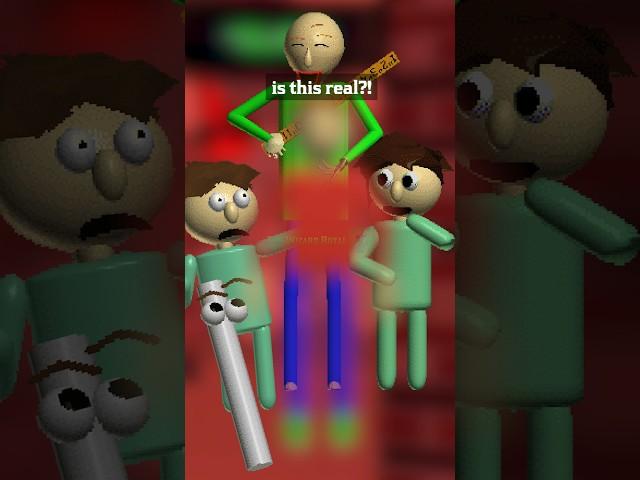 New Student as Player? That's Possible? (Spoilers) #baldisbasics #shorts #ytshorts