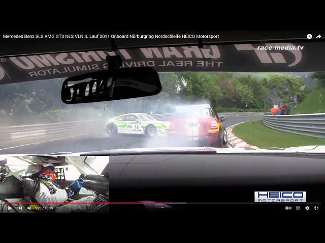 Mercedes Benz SLS AMG GT3 NLS VLN 4. Lauf 2011 Onboard Nürburgring Nordschleife HEICO Motorsport