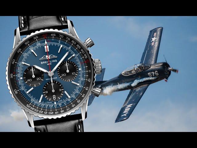 THE NEW NAVITIMER!: Breitling Navitimer B01 Chronograph 41 mm Blue AB0139241C1P1