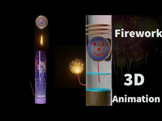 HOW THE AERIAL SHELL FIREWORKS WORK? || PROFESSIONAL FIREWORKS | 3D ANIMATION || LEARN FROM THE BASE