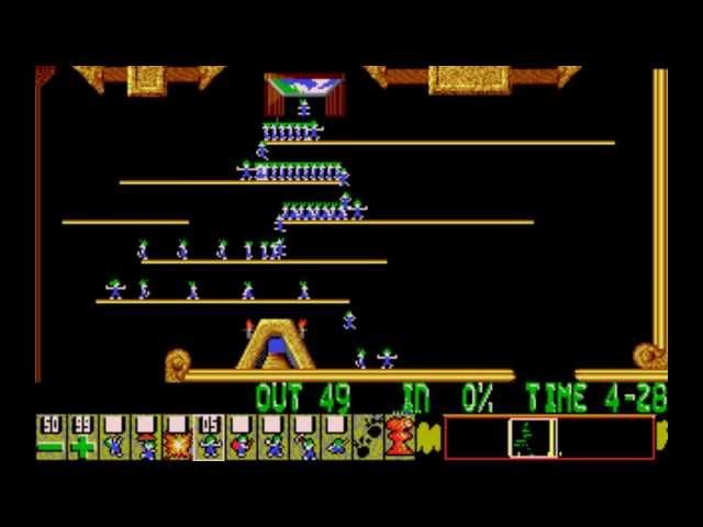 Lemmings [PC] - Level 3: Tailor-made for blockers