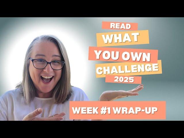 New Update: Read What You Own Challenge 2025 Week #1 Wrap Up #booktube