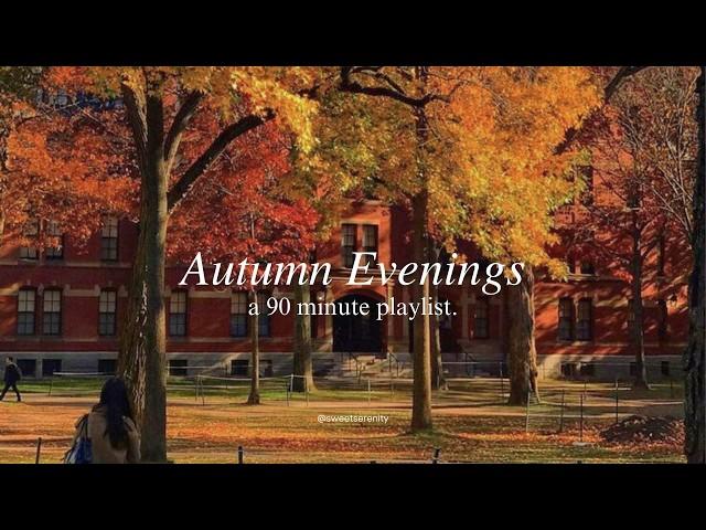 a 90 minute study playlist for cozy fall days