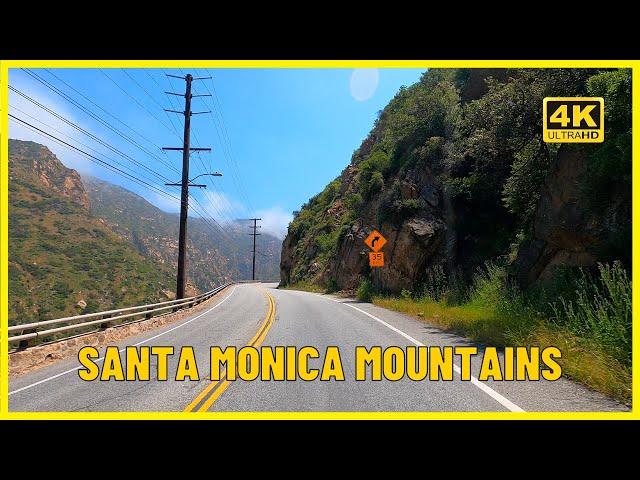 Driving in Santa Monica Mountains - Scenic Drive | California USA [4K UHD]