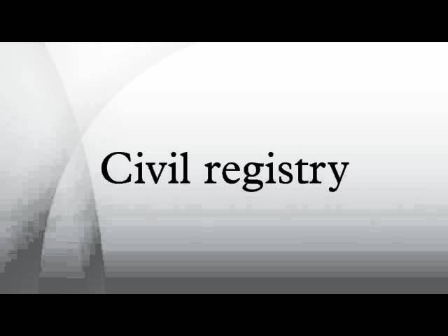 Civil registry