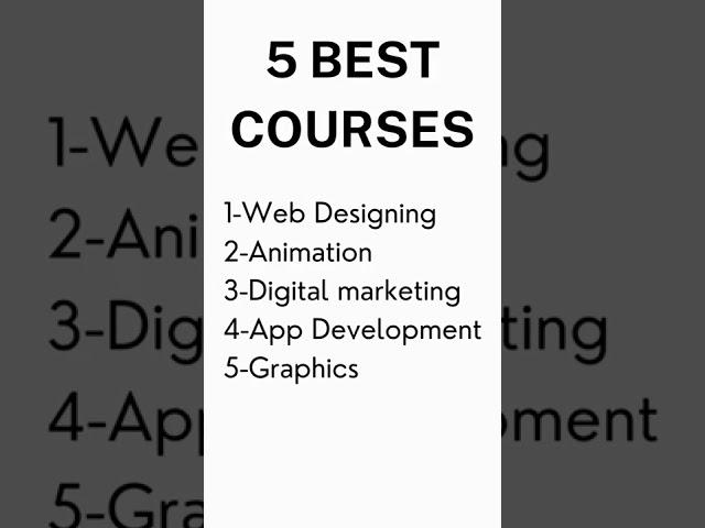 5 best Computer courses