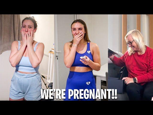 TELLING OUR FRIENDS & FAMILY WE'RE PREGNANT!!