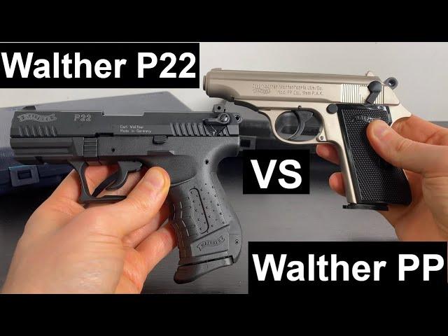 Walther P22 VS Walther PP - Welche besser zum Führen geeignet ?