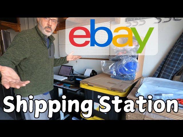 Ebay Shipping Station Set-up and First Shipment in Florida after Moving from Washington State