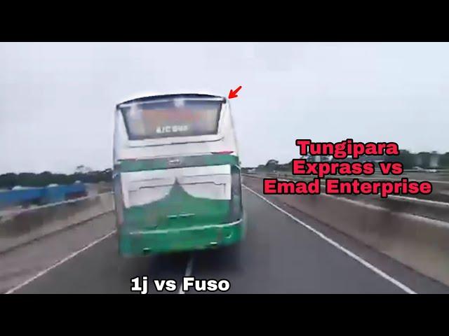 Tungipara Exprass 1j vs Emad Enterprise Fuso  || Bus race || bd Highway Race