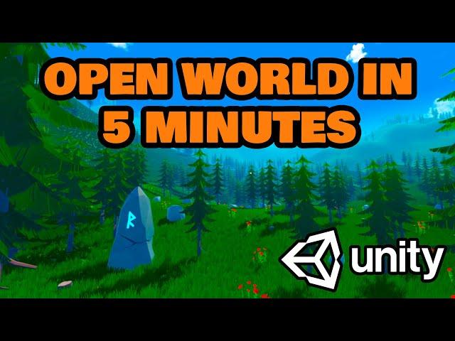 Build a beautiful 3D open world in 5 minutes | Unity