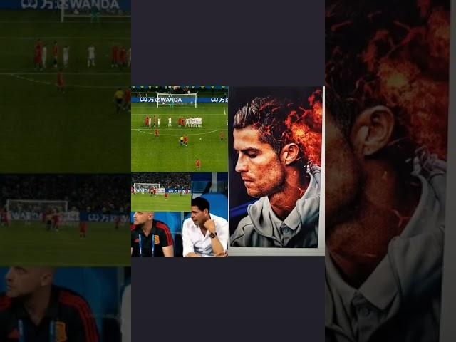 RKP (Fernando Hierro) reaction on Ronaldo's last minute World Cup Freekick against Spain 