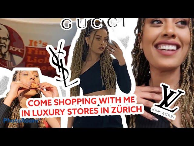 CITY VLOG: COME SHOPPING WITH ME AT LUXURY STORES IN ZÜRICH (YSL,GUCCI , BALENCIAGA, DIOR... )