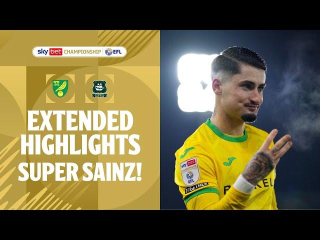 SUPER SAINZ! | Norwich City v Plymouth Argyle extended highlights