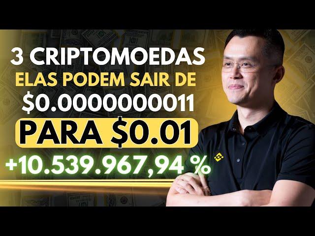 AS 3 CRIPTOMOEDAS MAIS BARATAS DA BINANCE QUE PODEM TE DEIXAR RICO.