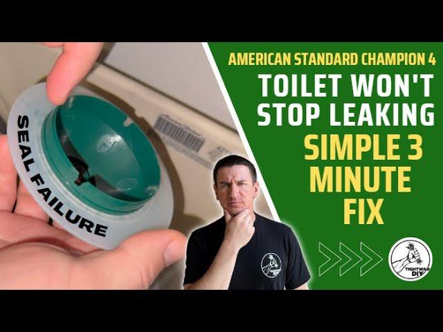 SIMPLE 3 Minute Fix For A Leaky Toilet | American Standard Champion 4 Toilet Leak | Toilet Running