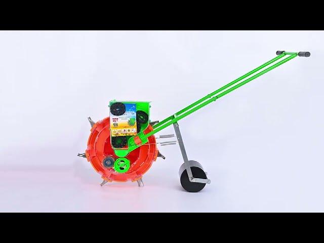 Portable seeder hand push manual corn seed planter