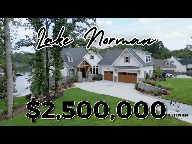 INSIDE A $2,500,000 LAKE FRONT LUXURY HOME | LAKE NORMAN | SHERRILS FORD, NC