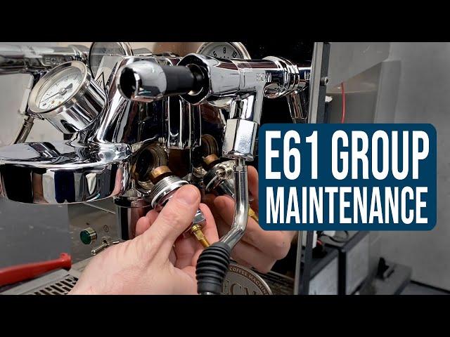 Espresso Machine E61 Brew Group Maintenance and Rebuild