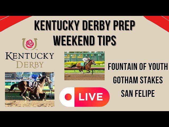 Kentucky Derby Preps LIVE Betting Tips Gulfstream, Aqueduct, & Santa Anita