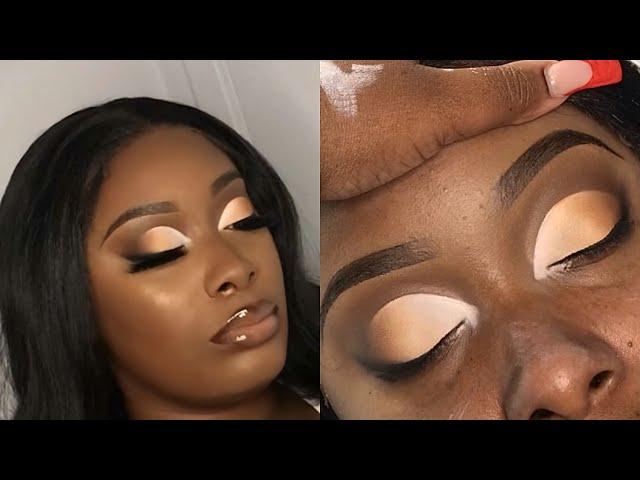 Blown-out Cut-crease tutorial | Makeup for Black Women