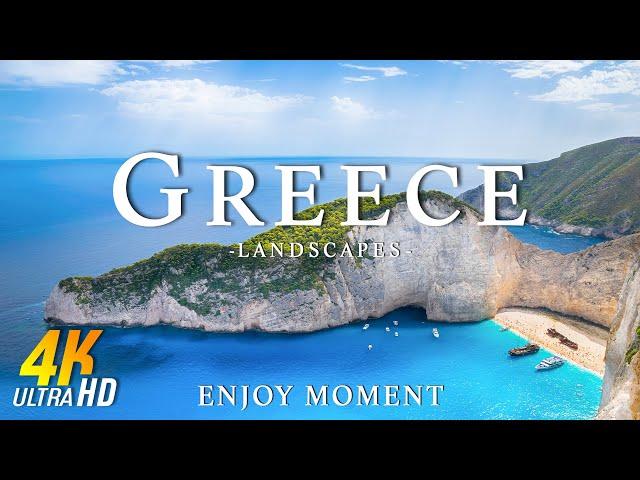 GREECE (4K UHD) - Amazing Beautiful Nature Scenery with Relaxing Music - 4K VIDEO ULTRA HD