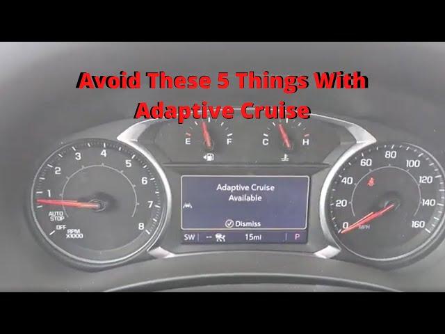 How Adaptive Cruise Control Works- How To Use and Things To Avoid