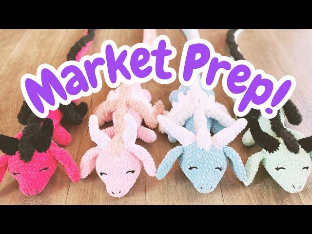 Huge Market Prep Vlog: Crocheting, Inventory, & Custom Safety Eyes Painting