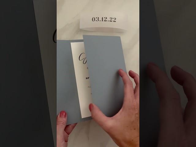 Modern DIY Wedding Invitations