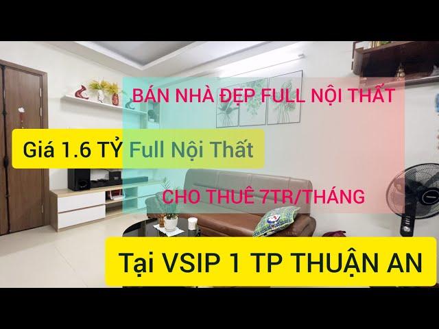 Căn hộ Full Nội Thất 55m2 2 Phòng Ngủ tại Vsip 1- Chỉ cần xách valy vào ở  Lê Phan BDS