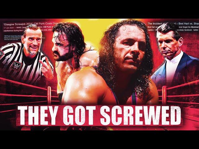 The Insane History of Screwjobs In Pro Wrestling and WWE