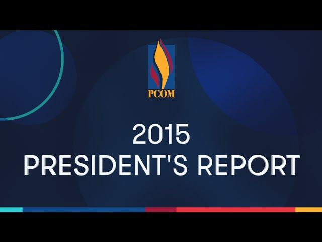 2015 President's Report by Philadelphia College of Osteopathic Medicine