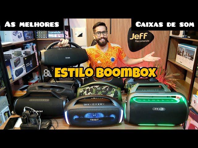 Guia TOP 10 Caixas de som ESTILO BOOMBOX PORTÁTIL: Qual é a melhor OPÇÃO? (Teste de ÁUDIO)