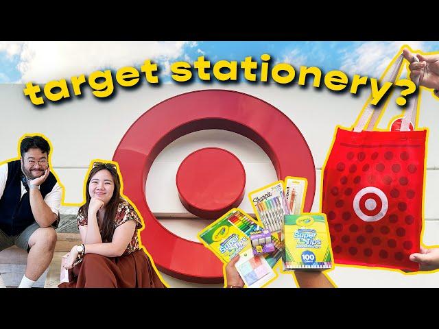 Trying Target Stationery | $20 Stationery Challenge ft. @AbbeySy  